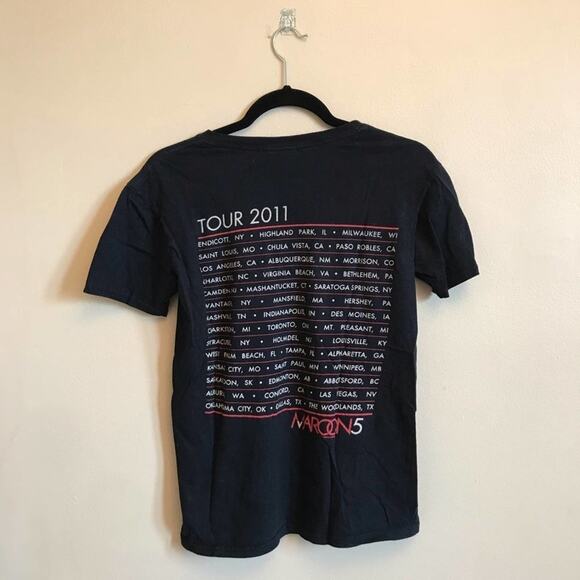 Gildan S SoftStyle cotton Maroon 5 short sleeve t-shirt black - Picture 5 of 7